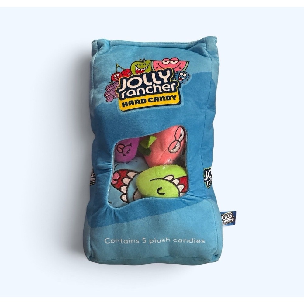 Jolly Ranchers Throw Pillow W/ Mini Plush Pieces Inside